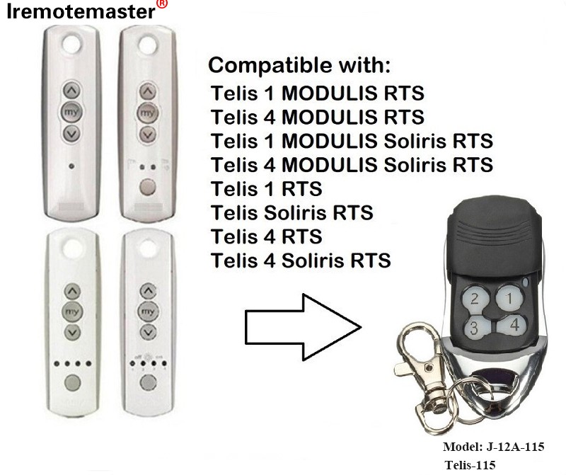 Для Telis 1 RTS Telis Soliris RTS 4 RTS Пульт дистанционного управления для гаражных ворот 433,42 МГц